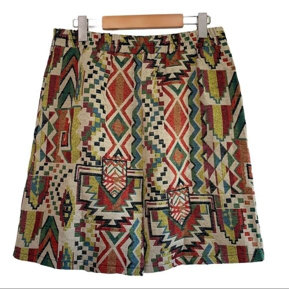 Solitaire by Ravi Khosla NWT Tribal Print Skirt - Picture 4 of 6